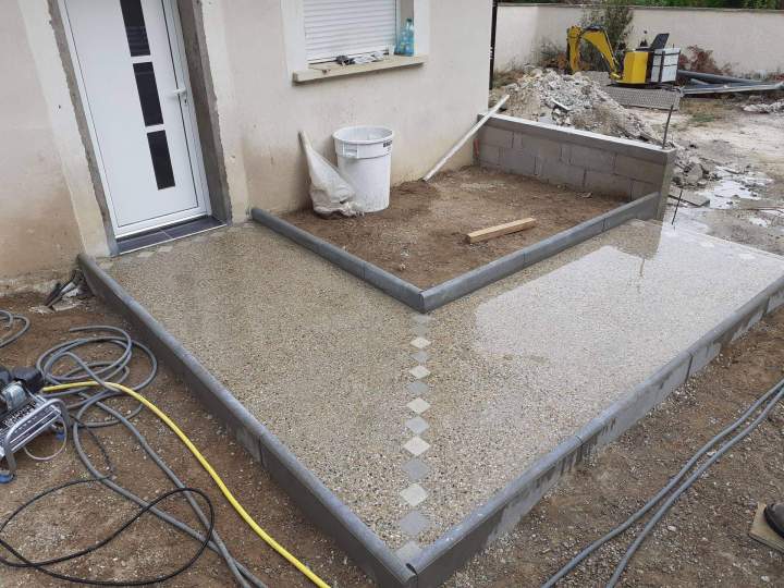 Pose de béton désactivé Ballainvilliers